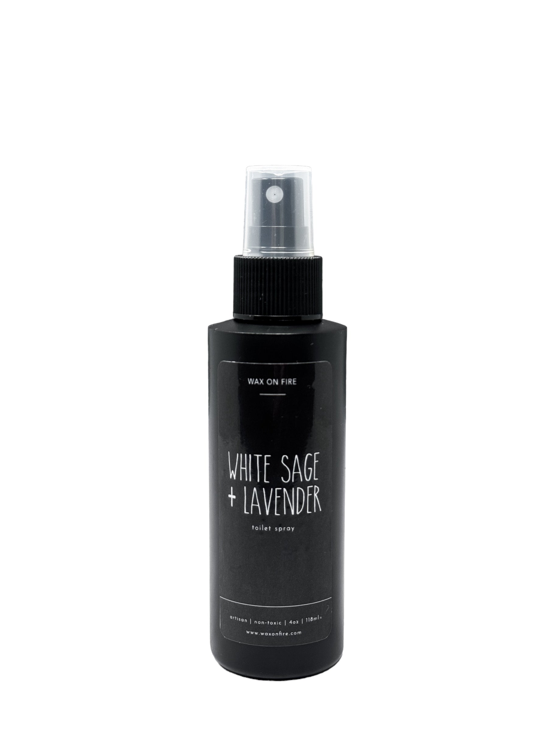 4oz non-toxic white sage and lavender toilet spray for a fresh, odor-free bathroom experience.