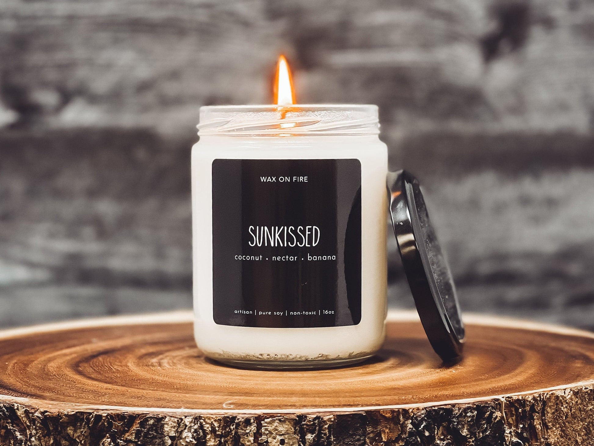 Sunkissed | Non-Toxic Soy Candle - Wax On Fire