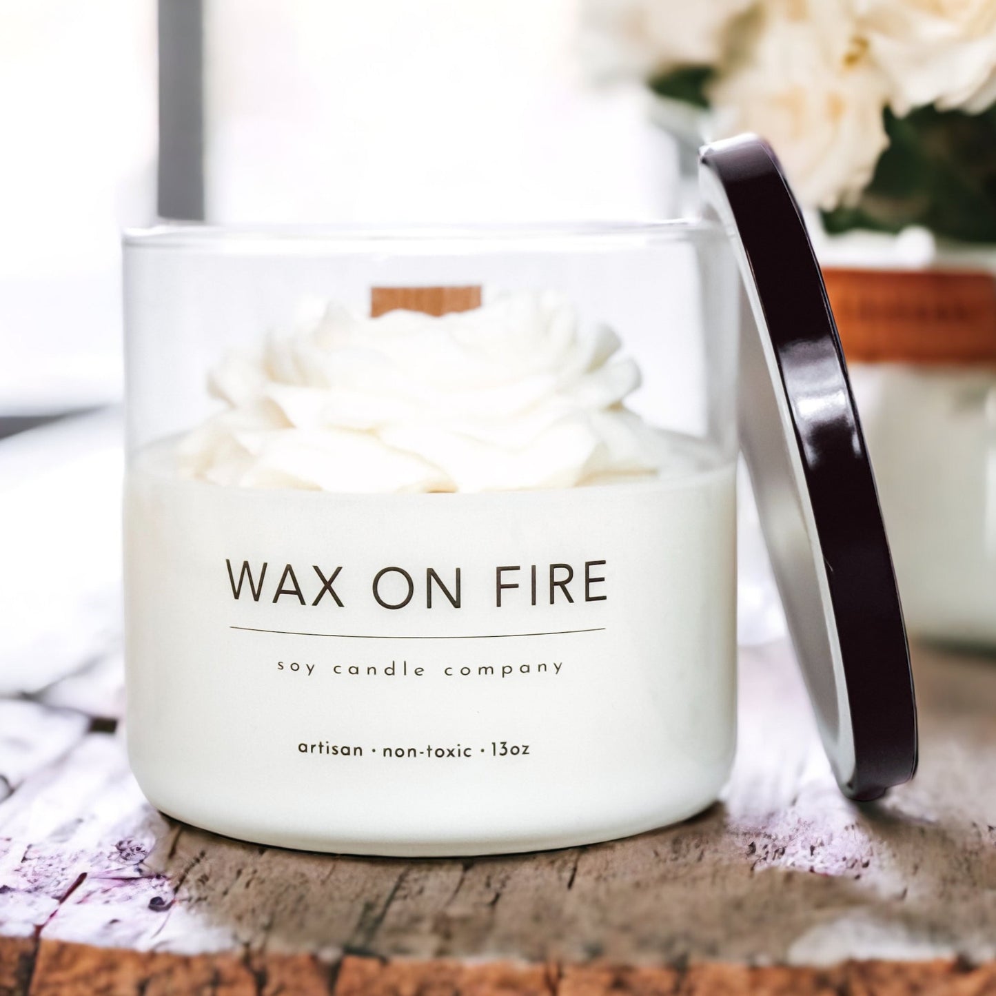 Peony Flower Candle | Non-Toxic Soy Candle